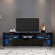 thumbnail image 2 of Modern Black TV Stand, 20 Colors LED TV Stand w/Remote Control Lights, 2 of 3