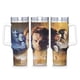 thumbnail image 1 of Duna Vaso aislado de acero inoxidable con asa, diseño temático, regalo para familia, amigos y fans; incluye pajita y encaja en el portavasos estándar, 40 oz, 1 of 6