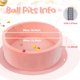 thumbnail image 2 of Piscina de bolas para bebés SIUUHOVS, 90 x 30 x 5 cm, espuma viscoelástica suave, rosa, 2 of 7