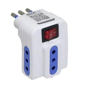 Tomasstore - Enchufe Triple Con Interruptor De 1500W Max