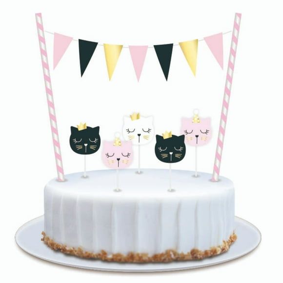 Set velas tematica gatos multicolor