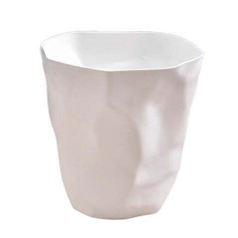 Magideal - Cubo De Basura Redondo, Cubo De Basura, Papelera, Papelera, Papelera, Papelera Para Inodoro, Dormitorio, Sala De Estar, Dormitorio, Oficina Blanco