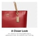 thumbnail image 4 of Bolso de mano Coach Cammie Chain, piel granulada refinada de color rojo manzana, 4 of 4