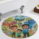 thumbnail image 5 of Guardianes del Espíritu Alfombra Redonda de Felpa Coral, Antideslizante, No Desprende Pelusas, Lavable y Duradera para Salón, Dormitorio y Habitación de Niños 60cm, 5 of 6
