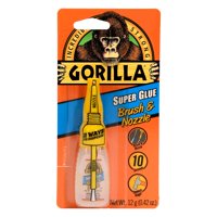 Super Glue Gorilla Clear 12 G Con Brocha Y Aplicador De Boquilla