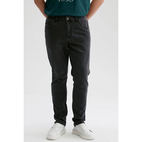 Fashionspark - Jeans Hombre Slim 701 Gris Oscuro
