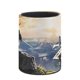 thumbnail image 3 of La Leyenda de Link Aliento-theme Cylinder Pen Holder Pencil Organizer with Flannel Lining PVC Leather Material Cardboard Base for study work 10*8CM, 3 of 6
