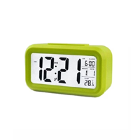Genérico - Reloj Despertador Pantalla Led, Celeste