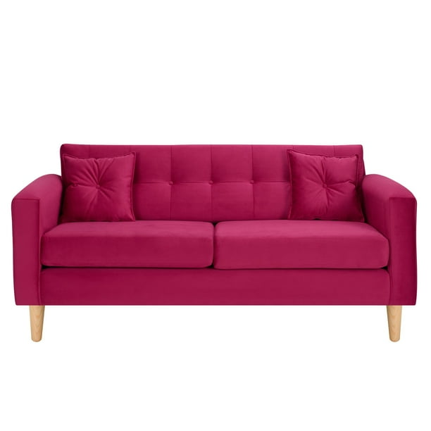 Sofa New Retro 3c Felpa 05 Burdeo