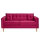 thumbnail image 1 of Sofa New Retro 3c Felpa 05 Burdeo, 1 of 6