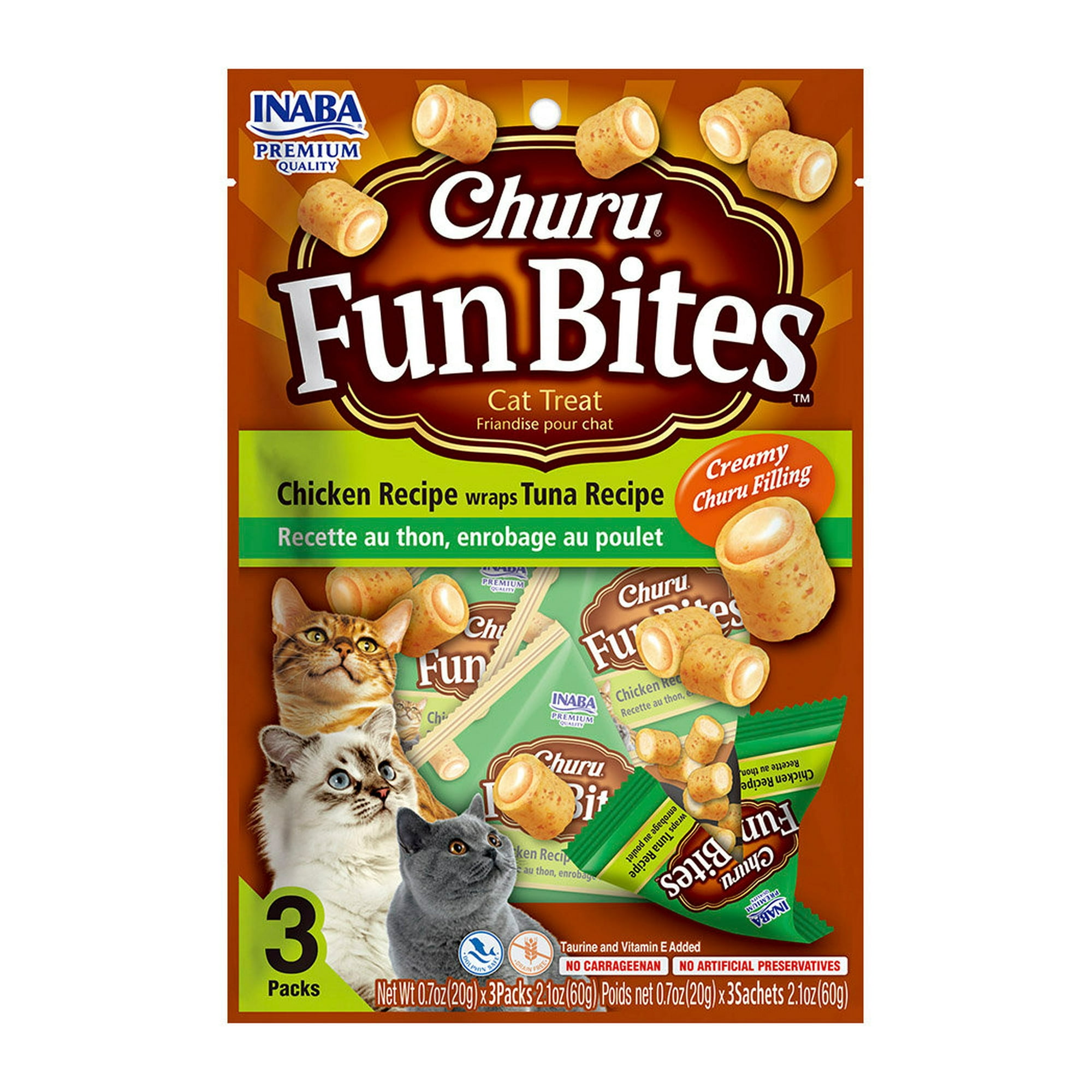 Churu - Cat Fun Bites Gato Pollo Con Atun 3p 60gr