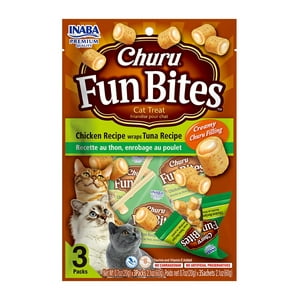 Churu - Cat Fun Bites Gato Pollo Con Atun 3P 60Gr