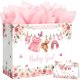 thumbnail image 1 of Yusenguan 16.5 Extra Large Baby Gift Bag Set with Tissue Paper, 1 of 3