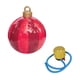 thumbnail image 4 of Bola Inflable De Navidad Accesorios De 20 Pulgadas Bola De Navidad Para Exteriores Festival Jardín Rayas Rojas, 4 of 5
