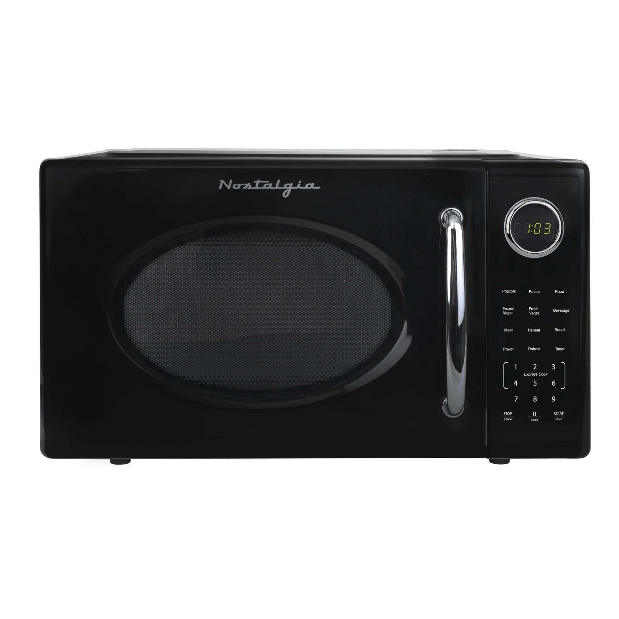 Horno Microondas Nostalgia Retro 1000 W 1.1 Pies Cúbicos Negro
