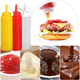 thumbnail image 4 of Juego de 2 dispensadores de alimentos transparentes y duraderos, sin fugas, con tapa para salsas, aceite y condimentos., 4 of 5