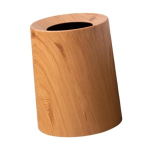 Bothyi - Bote De Basura De Grano De Madera, Cesto De Basura Doméstico Para Interior Y Exterior, Baño, Dormitorio L Marrón