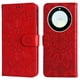 thumbnail image 1 of Funda tipo cartera FOXDOCK para Honor Magic 5 Lite , diseño girasol en relieve, cuero PU, cierre magnético, soporte y tarjetero, 1 of 5