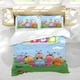 thumbnail image 5 of Bichikids Conjunto de sábanas temático, trío de piezas, cómodo y amigable con la piel, diseño único, regalo de decoración para el hogar para familiares, amigos y fans,135cm *200cm, 5 of 6