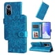 thumbnail image 3 of Funda tipo cartera FOXDOCK para Huawei Nova 9 , diseño girasol en relieve, cuero PU, cierre magnético, soporte y tarjetero, 3 of 5