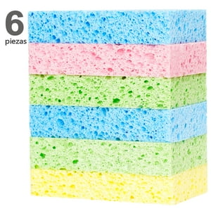 Aileda Esponja Para Cocina 6 Pzas/Pqt Esponja Multicolor