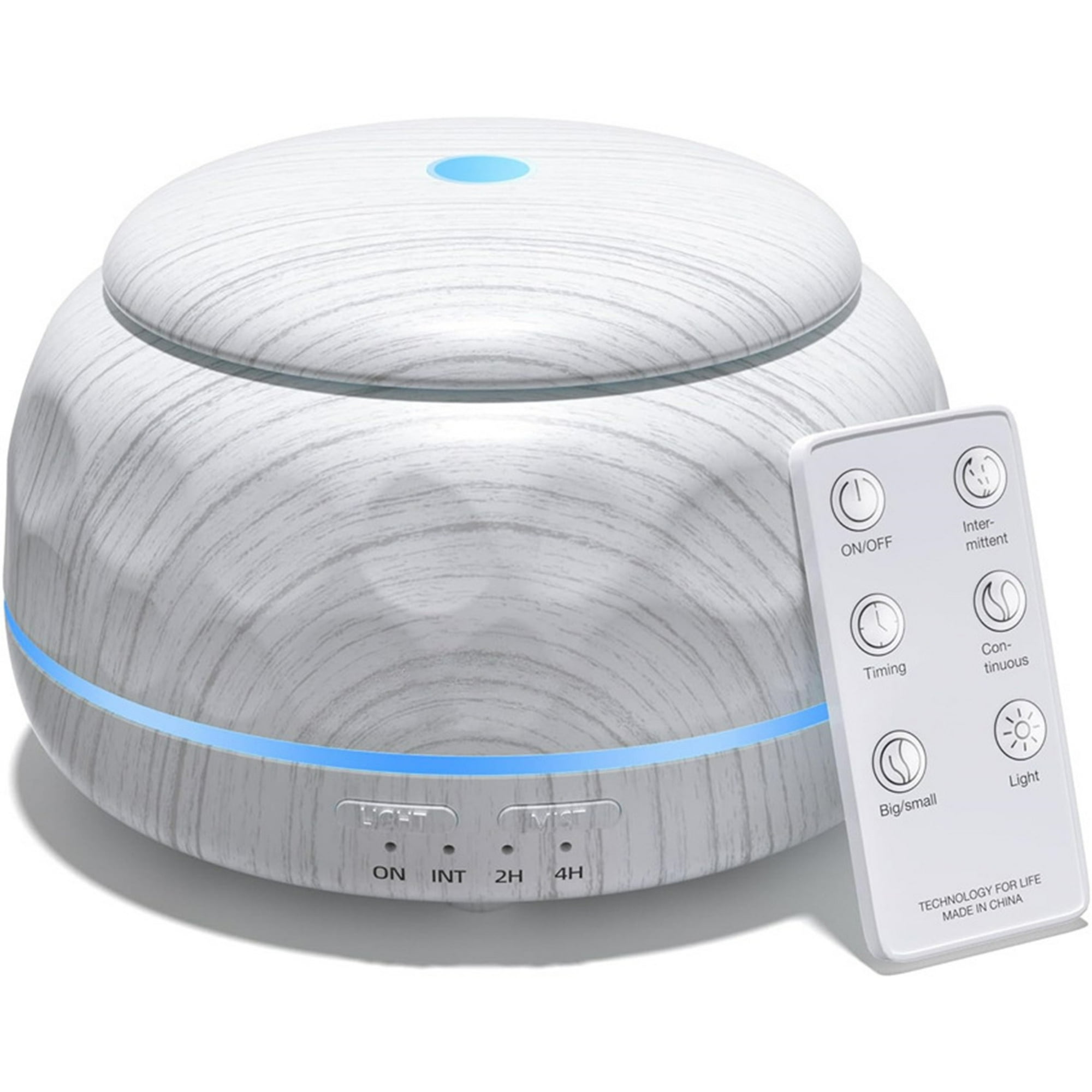 Veat00l - Difusor De Aceite Esencial, Humidificador De Aromaterapia De 300ml, Pequeño Difusor Doméstico Con Control Remoto Y 7 Luces Ambientales Led De Color