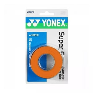 Overgrip Yonex Super Grap Naranjo X3 Tenis/Padel