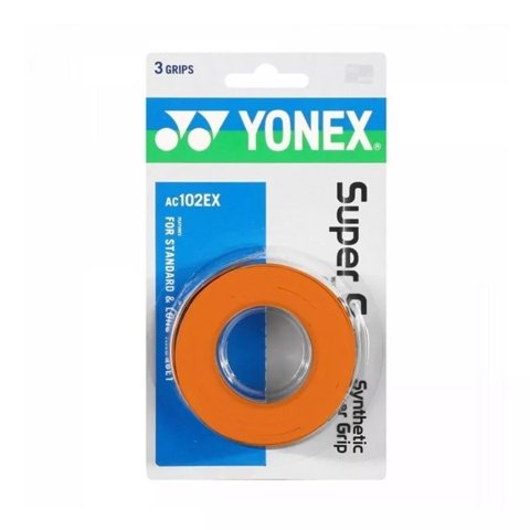 Overgrip Yonex Super Grap Naranjo X3 Tenis/Padel