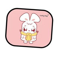 Magideal - Parabrisas Lateral Del Coche, Accesorio Decorativo Automotriz, Protector De Visera Plegable Duradero De Dibujos Animados Para La Mayoría De Los Vehícu Conejo