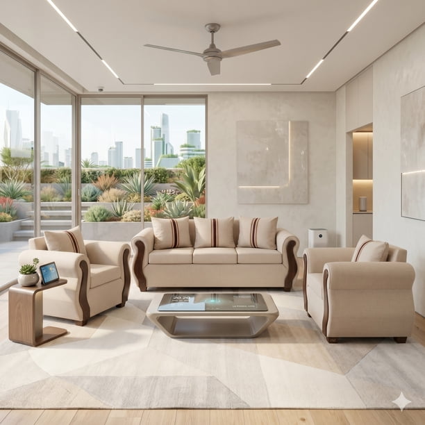 Juego De Living 3-1-1 BEGOÑA Beige