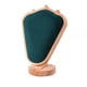 thumbnail image 4 of Expositor De Collares, Soporte Para Busto De Joyería Para Sala De Estar, Vitrina De Mesa De Gamuza Verde Oscuro, 4 of 5