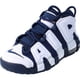 thumbnail image 1 of Zapatillas de baloncesto Nike Air More Uptempo GS Blanco y Azul Marino, 1 of 6