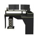 thumbnail image 4 of Escritorio Gamer En L Fm-046o - Negro Y Canto Verde, 4 of 8