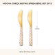thumbnail image 4 of Juego de 2 cuchillos untadores MACKENZIE-CHILDS Mocha Check, 4 of 6