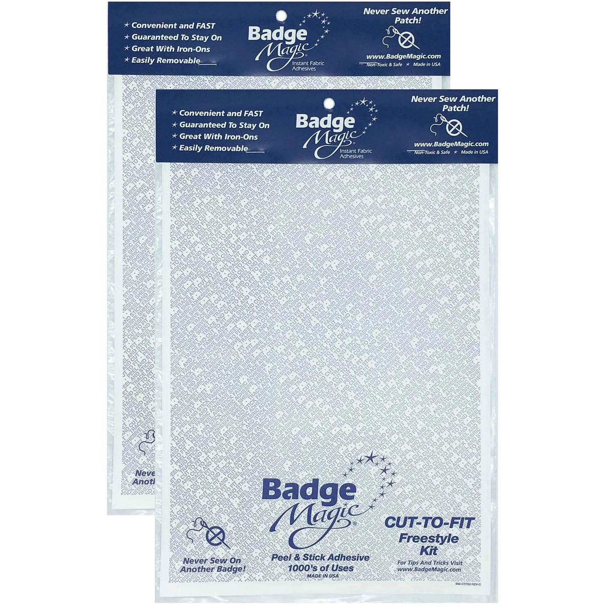 Badge Magic - Kit De Parches Adhesivos Con Diseño Magic Cut To Fit Freestyle, Paquete De 2