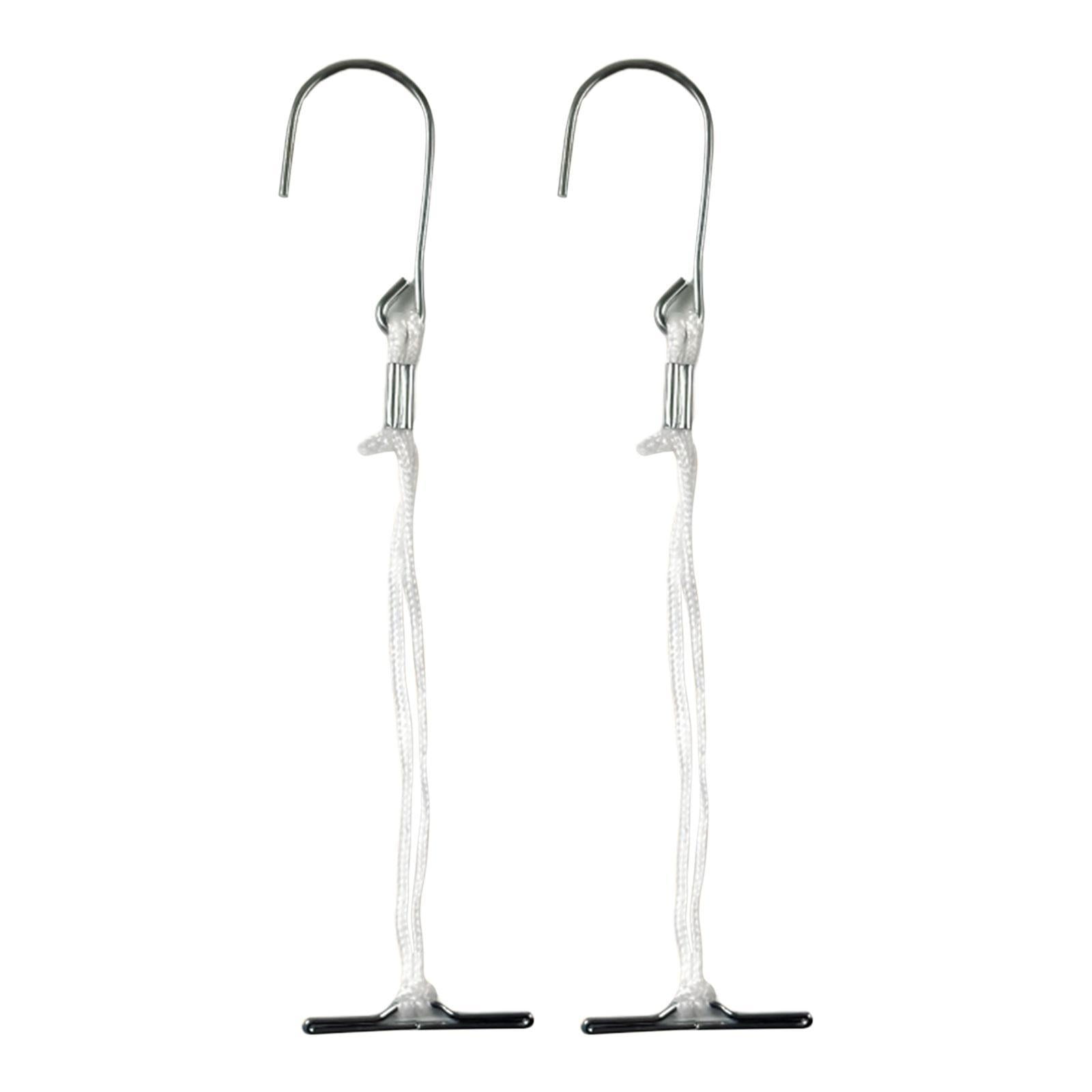 Magideal - 2 Uds Ganchos De Patrón Con Cordón, Papel De Patrón De Suspensión De 25cm Sujetado De Metal Anudado Para Sujetar Sloper, Resistente A La Oxidación Par