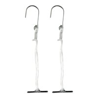 Magideal - 2 Uds Ganchos De Patrón Con Cordón, Papel De Patrón De Suspensión De 25Cm Sujetado De Metal Anudado Para Sujetar Sloper, Resistente A La Oxidación Par