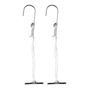 Magideal - 2 Uds Ganchos De Patrón Con Cordón, Papel De Patrón De Suspensión De 25Cm Sujetado De Metal Anudado Para Sujetar Sloper, Resistente A La Oxidación Par