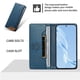 thumbnail image 3 of Funda Tipo Cartera de Cuero Sintético para Samsung Galaxy S9 Plus Bloqueo RFID, con Ranuras para Tarjetas y Bolsillo para Efectivo, Cierre Magnético Fuerte Azul, 3 of 6