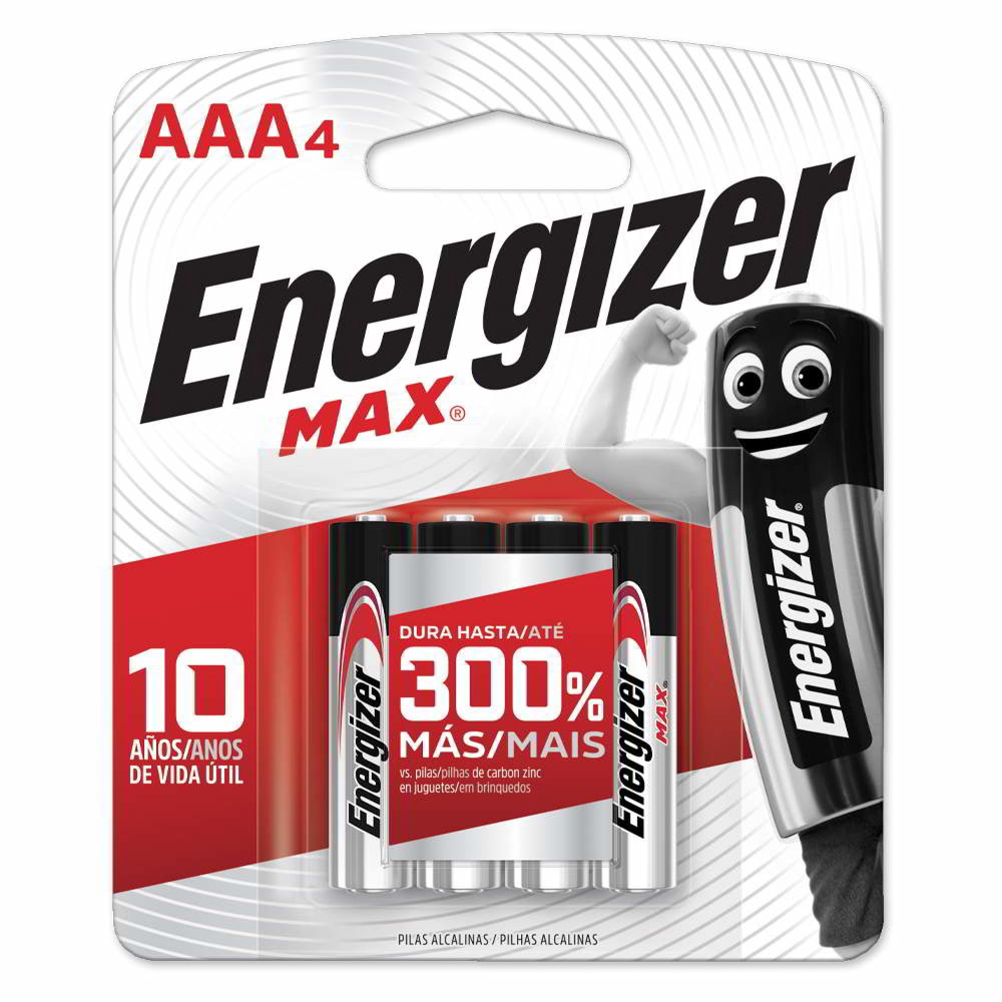 Pilas Alcalinas AAA, 4 Un