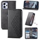 thumbnail image 1 of Funda Flip FOXDOCK para Motorola Moto G13 , Estilo Billetera con Diseño Rombo, Correa de Mano y Soporte, Uso Diario, 1 of 6