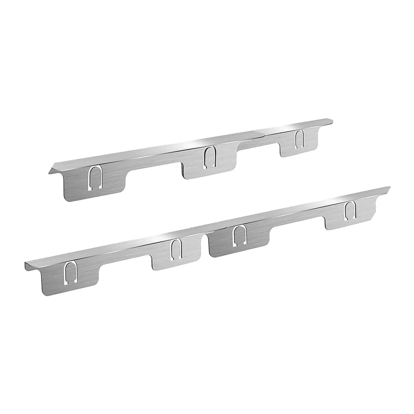 Bothyi - 2x Cubiertas Para Huecos De Encimera De Estufa Cubiertas Ajustables Para Huecos De Encimera De Estufa Argent