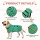 thumbnail image 3 of Uxcell Abrigo para Secar Perros, Batas para Perros Después del Baño, Bata Súper Absorbente, Suave y Ajustable, (XS, Verde Oscuro), 3 of 7