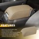 thumbnail image 3 of 1 pieza para Land Rover LR3 LR4 2005-2016 Cubierta de reposabrazos de tapa de consola central de cuero beige, 3 of 7