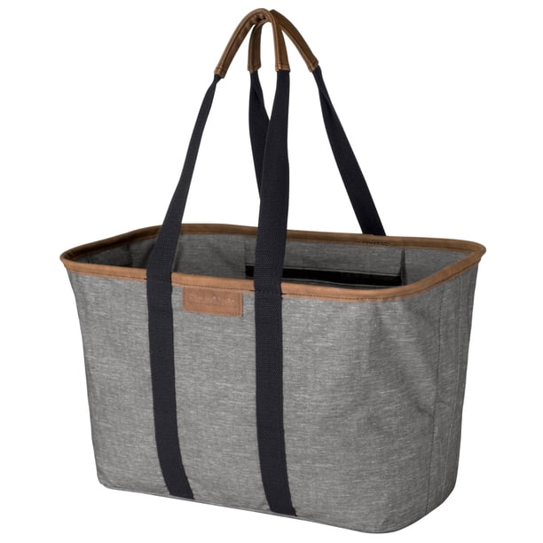 Bolsa de Lona Plegable CleverMade 8 Galones Gris Jaspeado