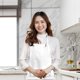 thumbnail image 5 of Delantal Avalon Kitchen Blanco Unisex con 3 Bolsillos, 5 of 6