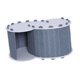 thumbnail image 2 of Cama Túnel Para Gatos, Transpirable, Con Cubierta Extraíble, Cueva Para Gatos Con 2 Agujeros, Color Gris Oscuro, 2 of 5