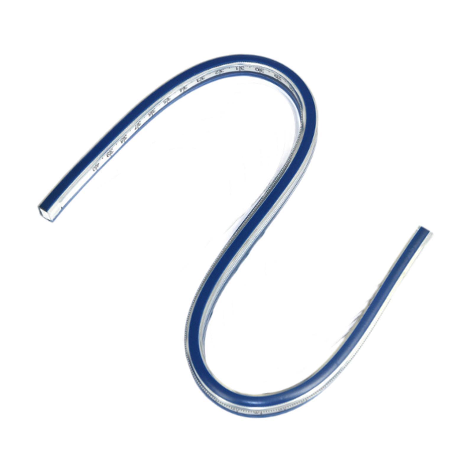 Magideal - Regla Curva Flexible, Regla De División De Ingeniería De Gráficos De Doble Cara, Flexible Para Suministros De Oficina, Dibujo, Acolchado, Patchwork 90Cm