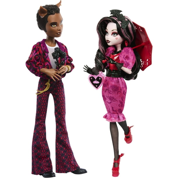 Muñecas Monster High Draculaura y Clawd Wolf Howriday Love