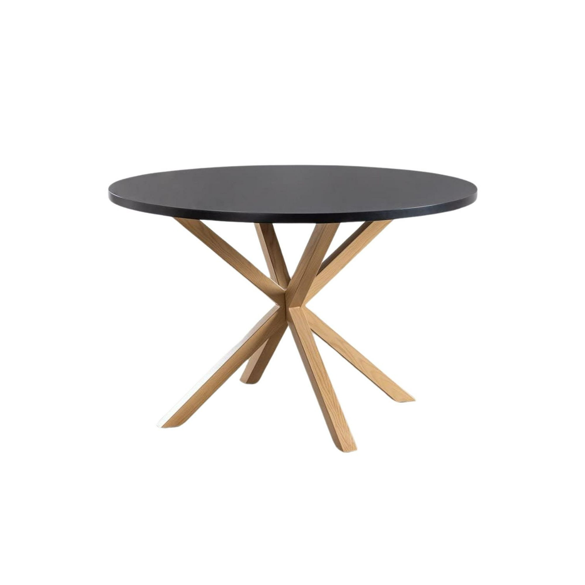 Habita2 Chile - Mesa Nordic Redonda Mdf 100 Cm - Negro